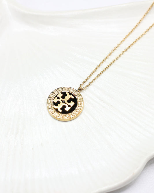 Tory Black & Gold Necklace