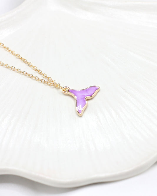 Lilac Tail Necklace