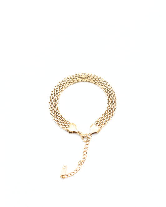 Gold Textured Bracelet