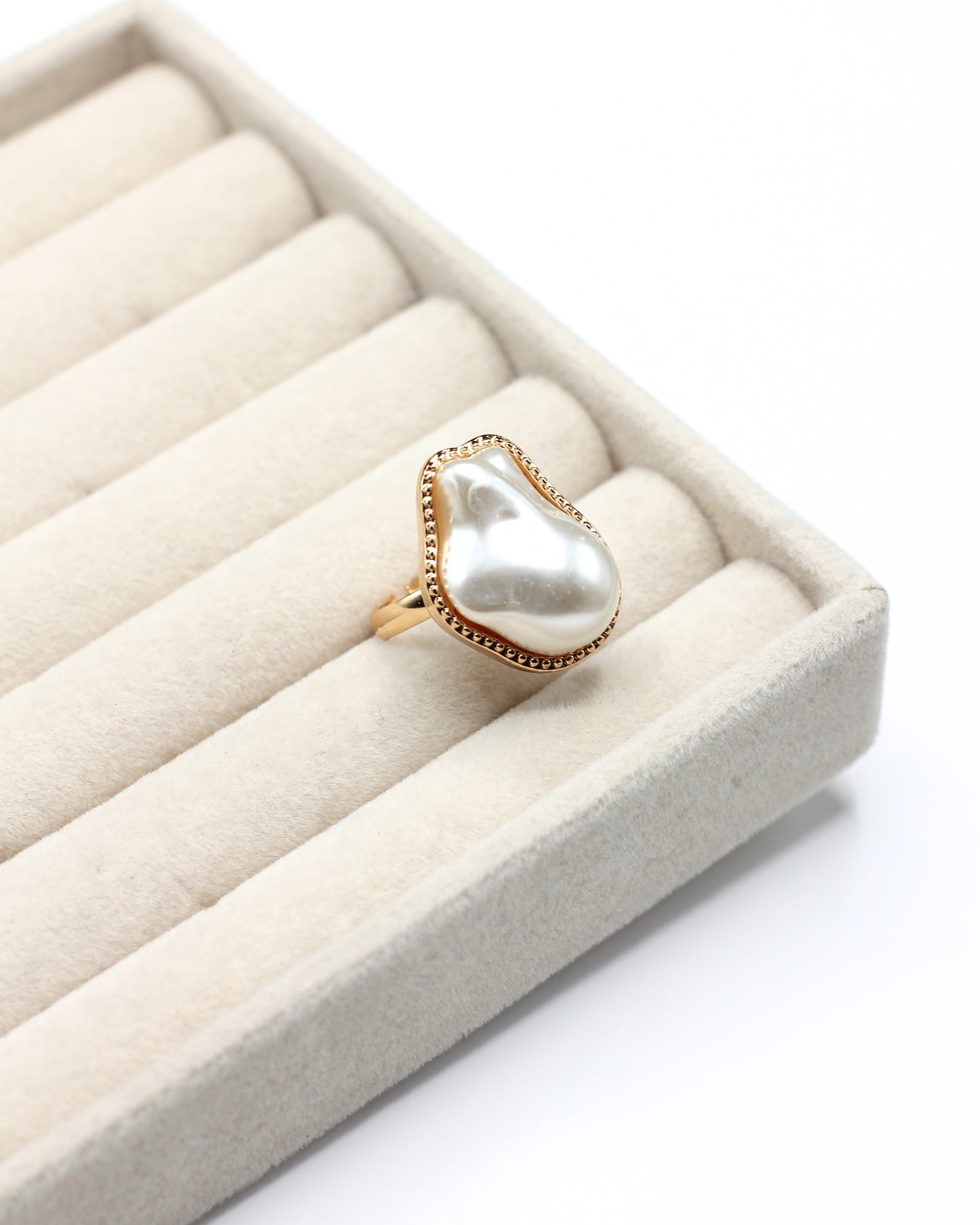 White Stone Ring
