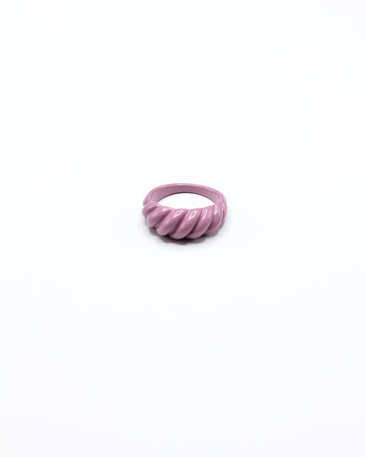 Purple Croissant Ring