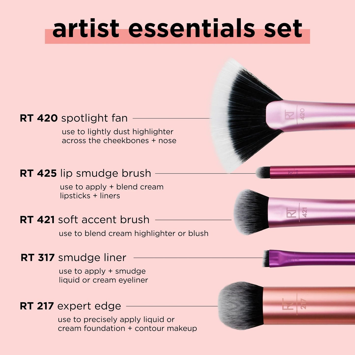 REAL TECHNIQUES | Artist Essentials Brush Set