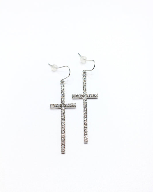 Silver Stone Earrings