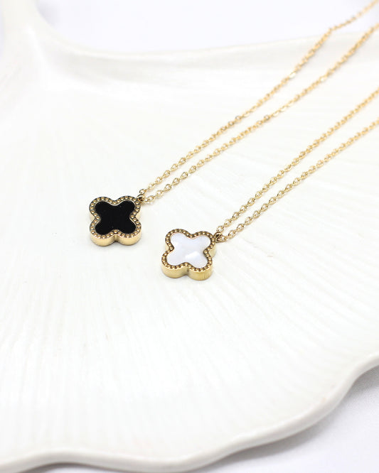 Clover Necklace ( Double Sided )