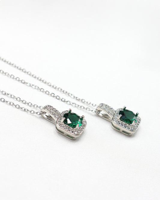 Green Zircon Aura Necklace