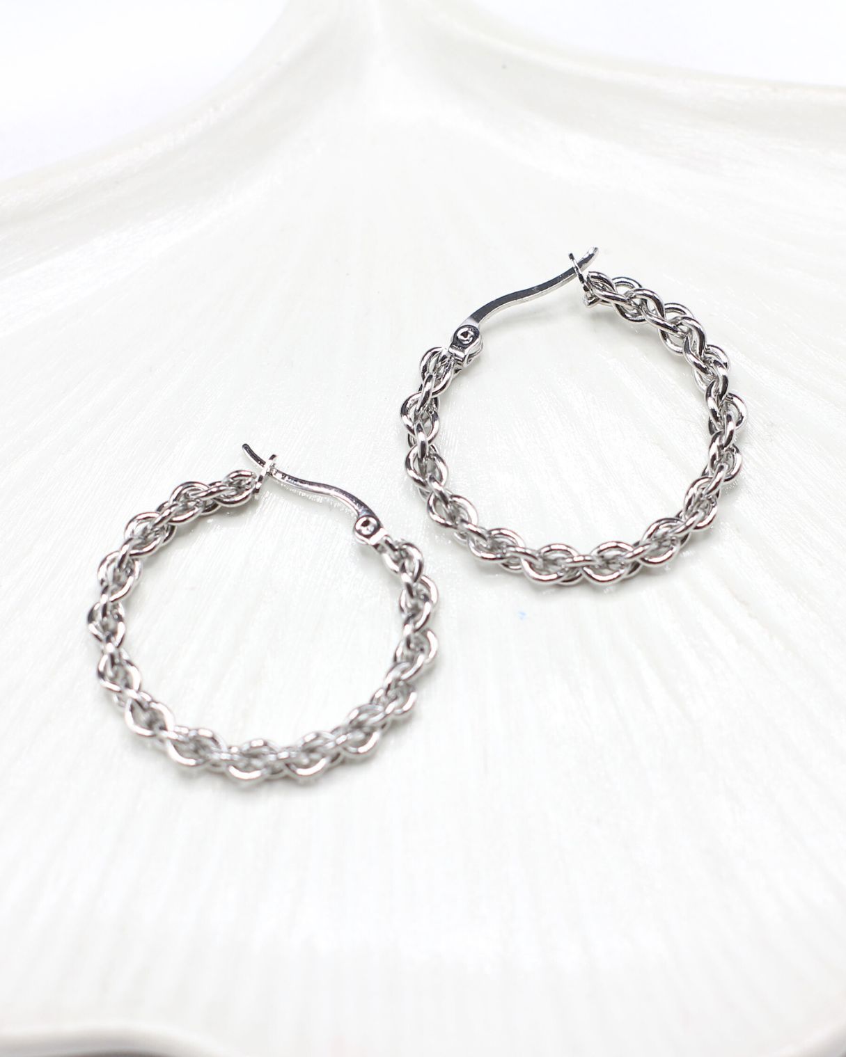 Silver Hoops