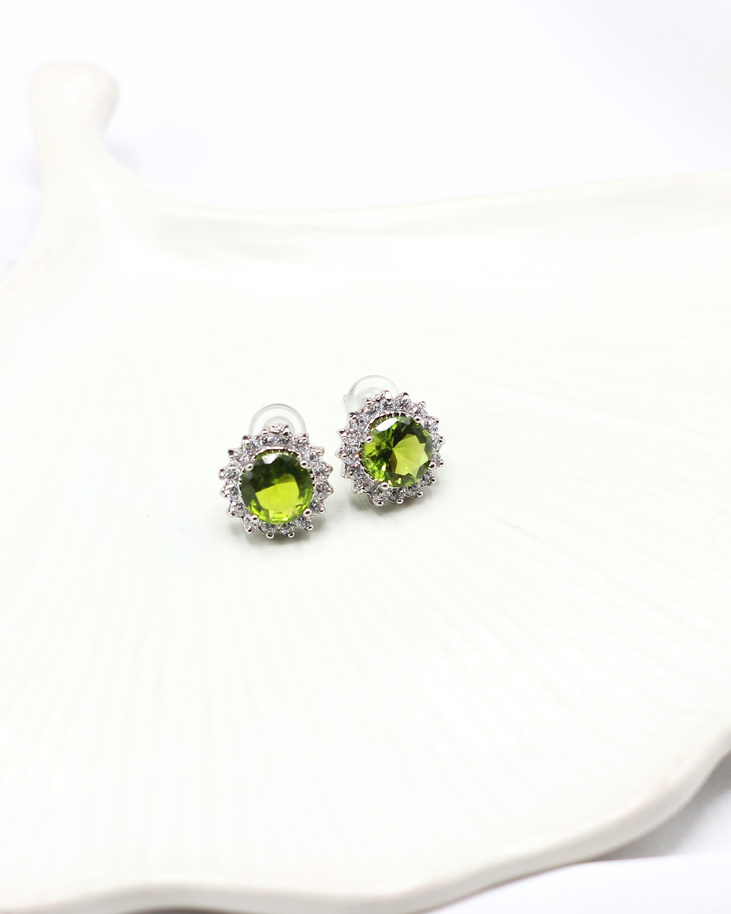 Light Green Zirconia Studs