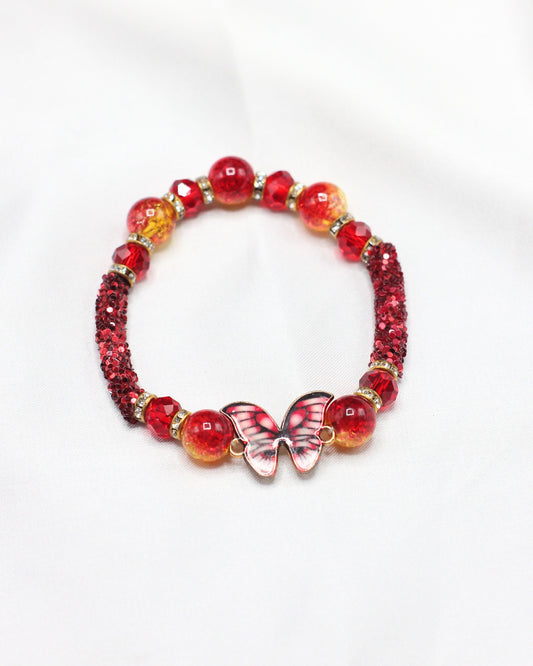 Red Butterfly Bracelet