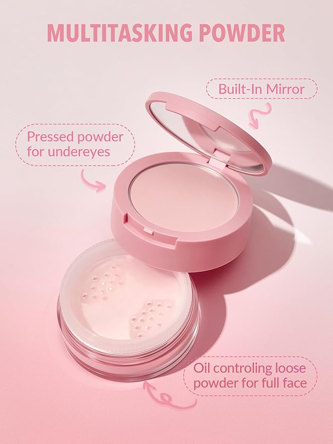 SHEGLAM | Insta-Ready Face Powder Loose Under Eye Setting Powder-Bubble Gum