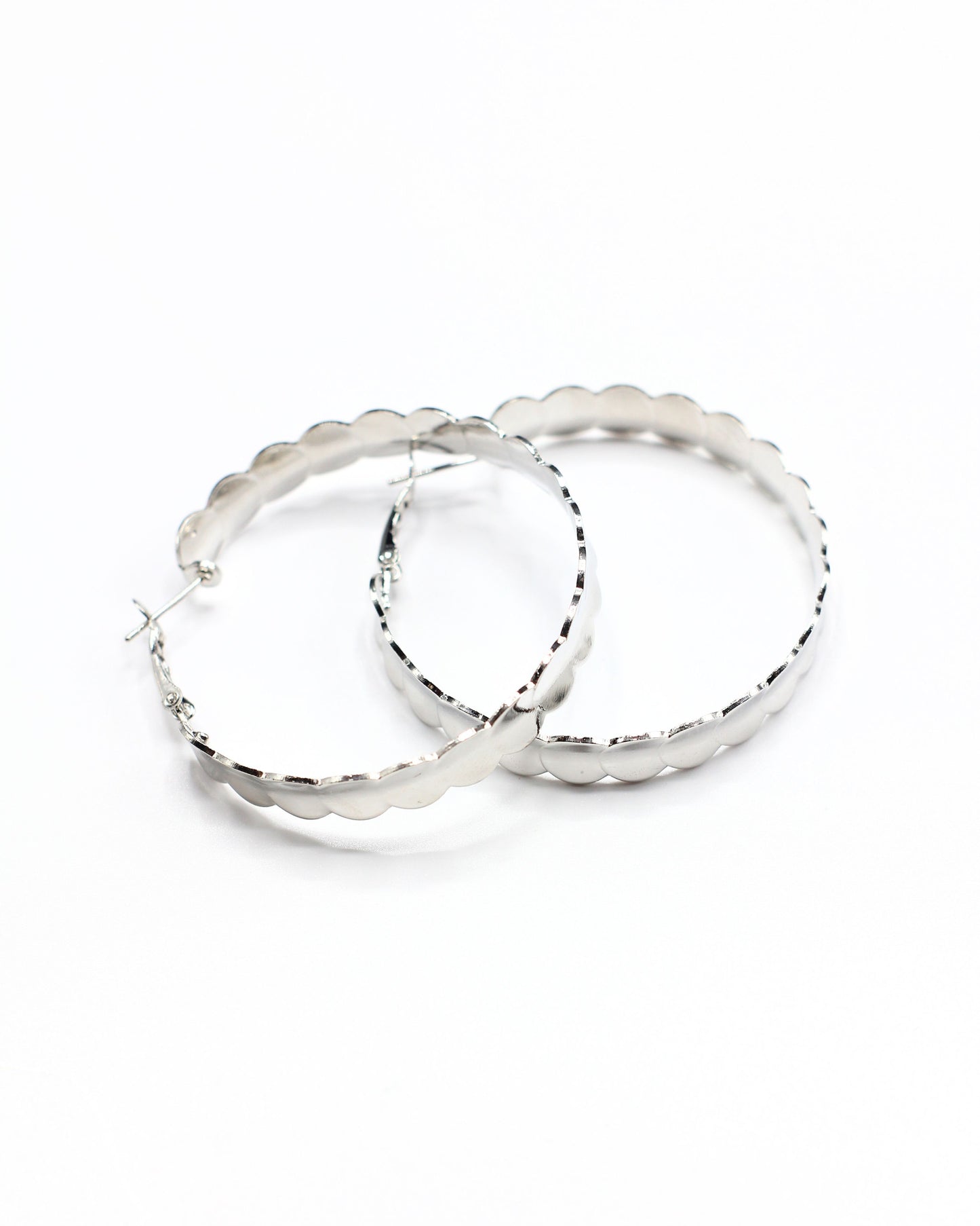 Silver Hoops