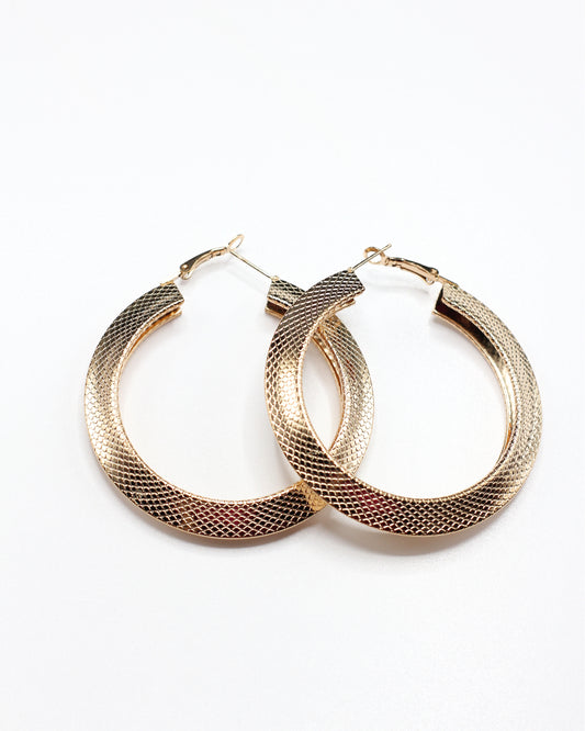 Snake Texture Hoops