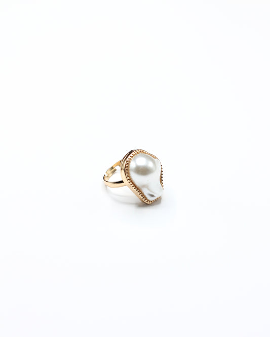 White Stone Ring