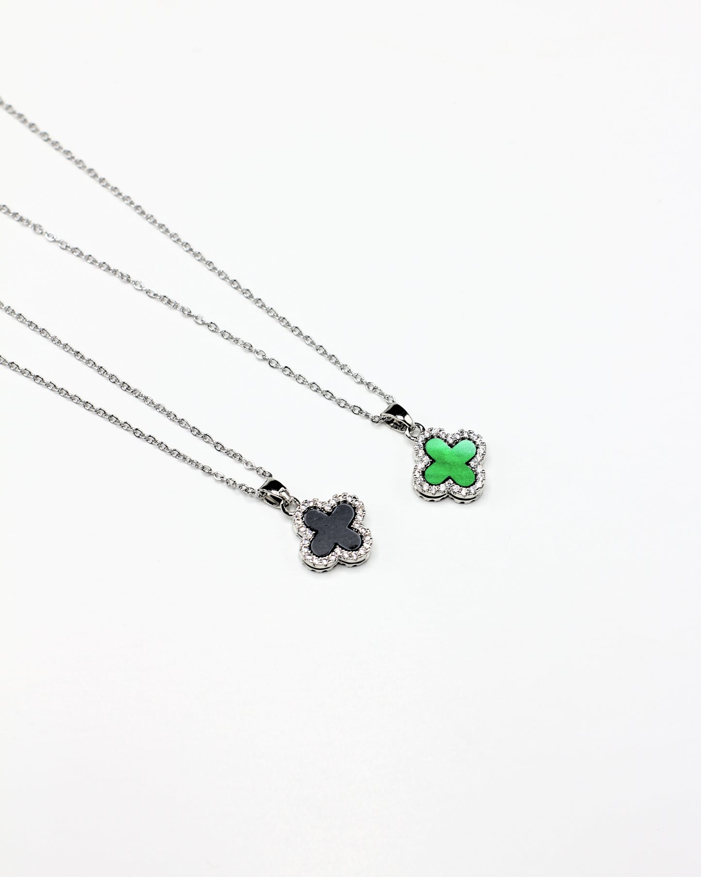 Dual Sided Clover Necklace