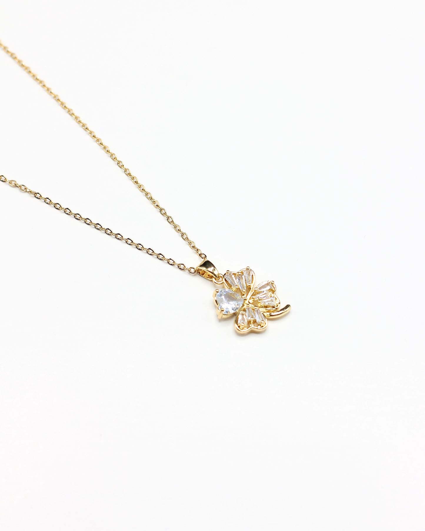 Floral Zircon Neckalce