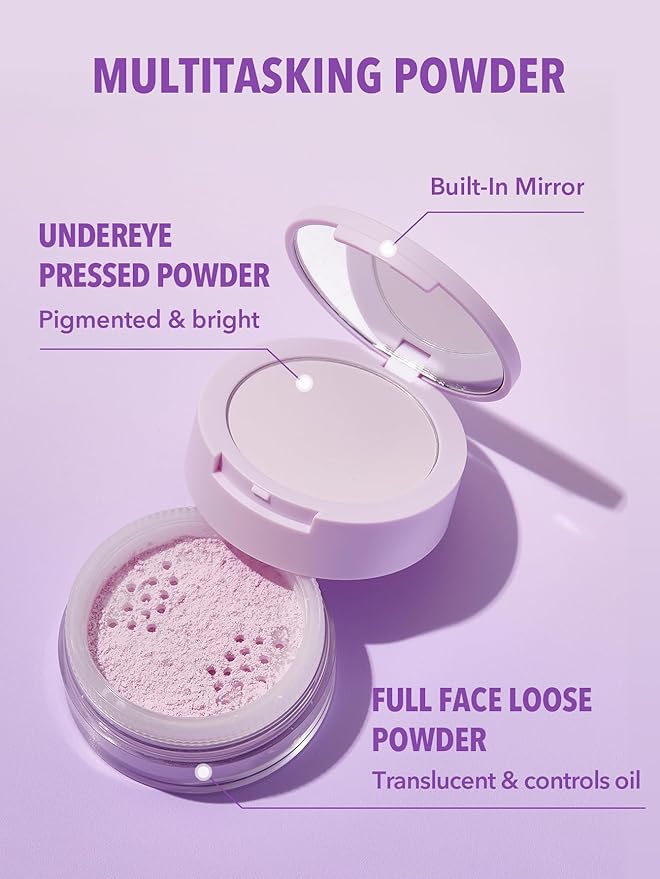 SHEGLAM | Insta-Ready Face Powder Loose Under Eye Setting Powder-Taro