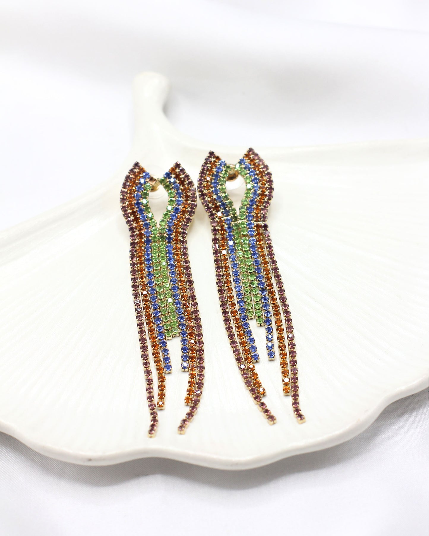 Multi Crystal Earrings