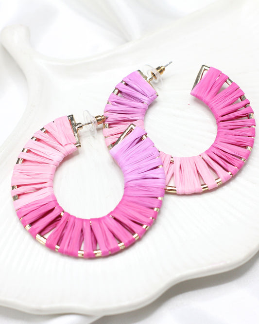 Pink Summer Hoops