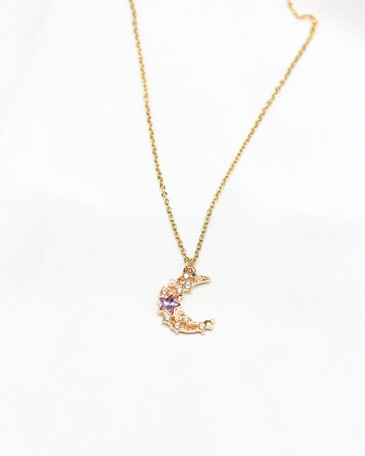 Moon Zircon Necklace
